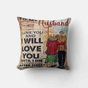 Coussin À ma conception de mari Lettre d'amour à lui