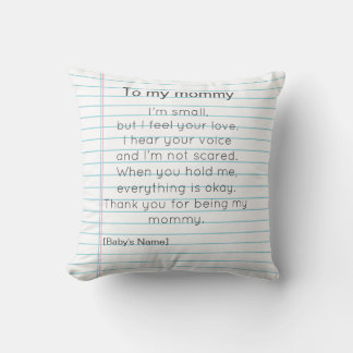 Coussin À ma maman pour la première fête des mères personn