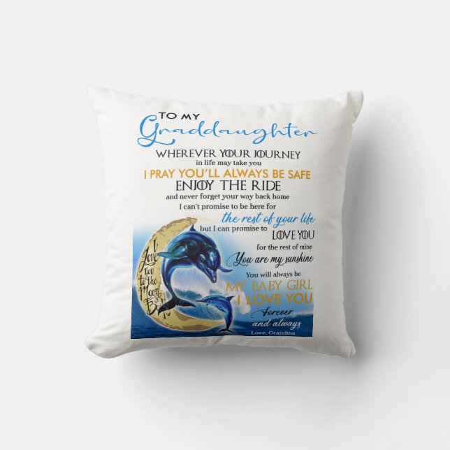 Coussin À ma petite-fille (Recto)