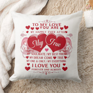 Coussin À Mon Amour Je T'Aime Pour Toujours Et Toujours Âg