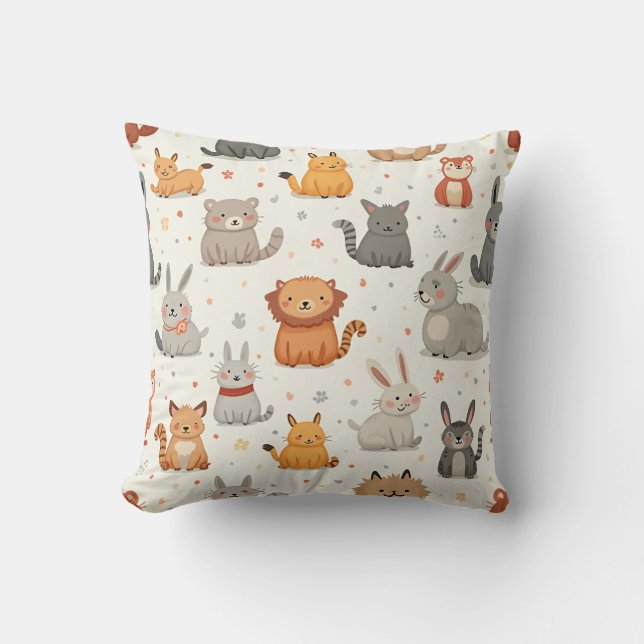 coussin à motif animal (Recto)