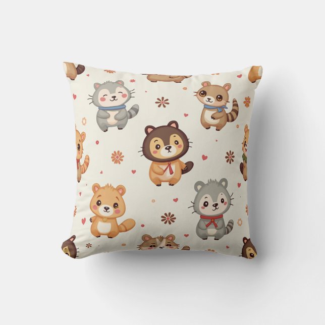coussin à motif animal (Recto)