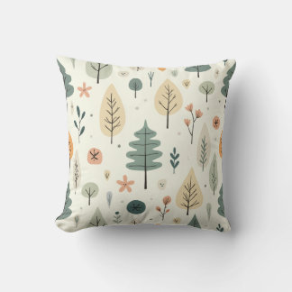 Coussin à motif d'arbre mignon, oreiller