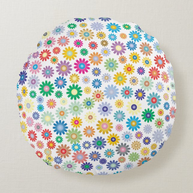 Coussin à motifs floraux (Devant)