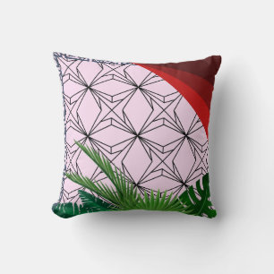 Coussin à motifs floraux, oreiller à jetons