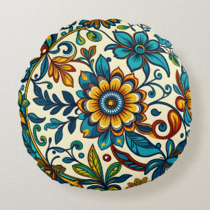 Coussin à motifs floraux pour le salon