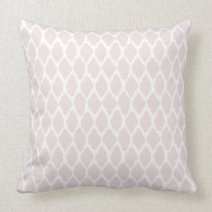 Coussin à motifs rose pâle et oignon blanc