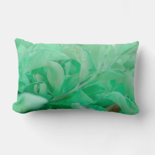 Coussin à oreiller à Feuilles Plantes vert pâle