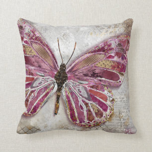 Coussin à papillon rougissant