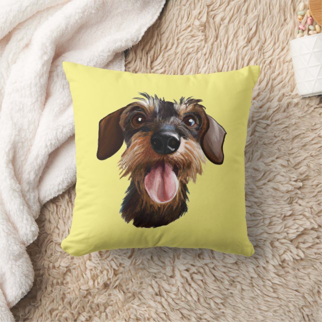 Coussin À poils durs Dachshund (Couverture)