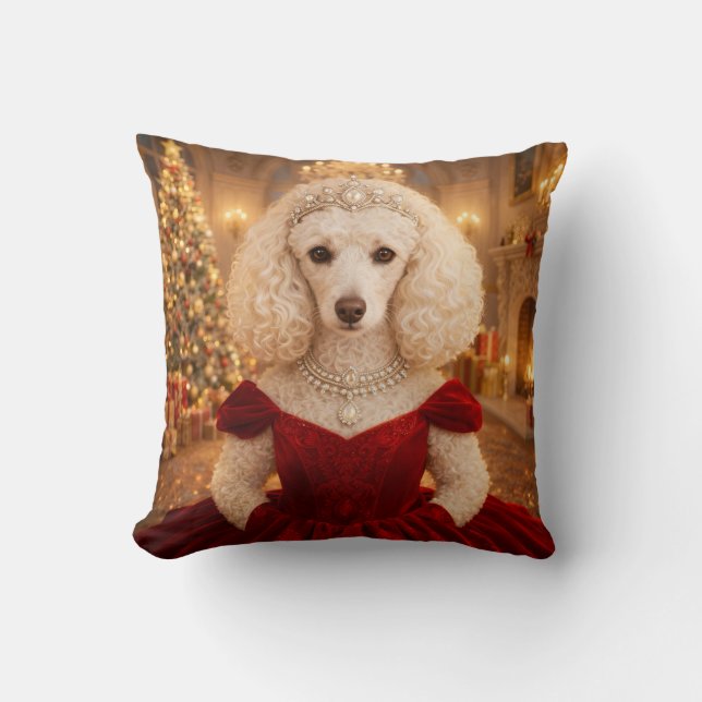 Coussin A Poodle Christmas Holiday  (Recto)
