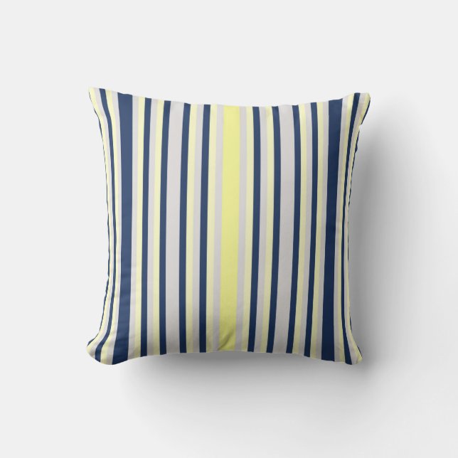 Coussin à projecteur bleu et jaune (Recto)
