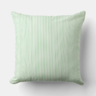 Coussin à rayures vert citron