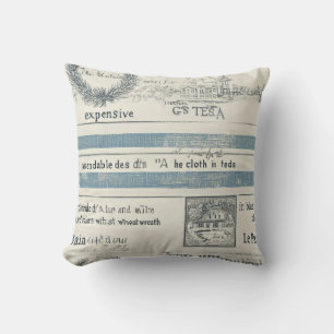 Coussin à thème océanique avec détails sur la mer