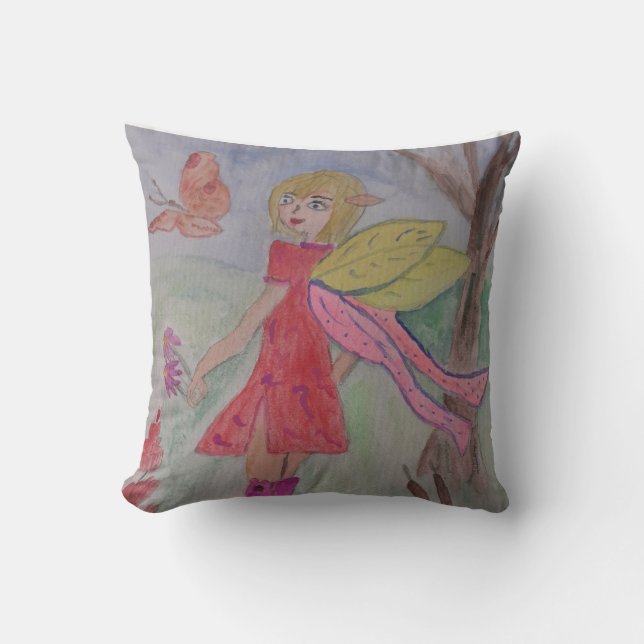 Coussin à Thon Fée Papillon (Recto)
