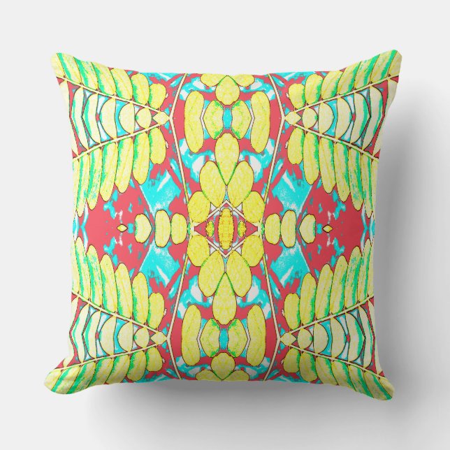 Coussin A vibrant colorful classic fabric pattern design t (Recto)