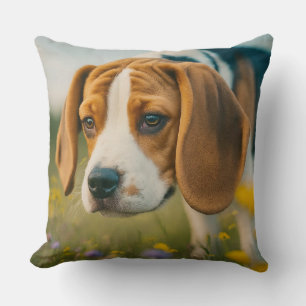 Coussin à visage confortable et chien - Parfait po