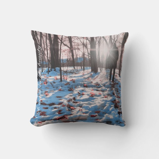 Coussin A walk in the beauty (Recto)