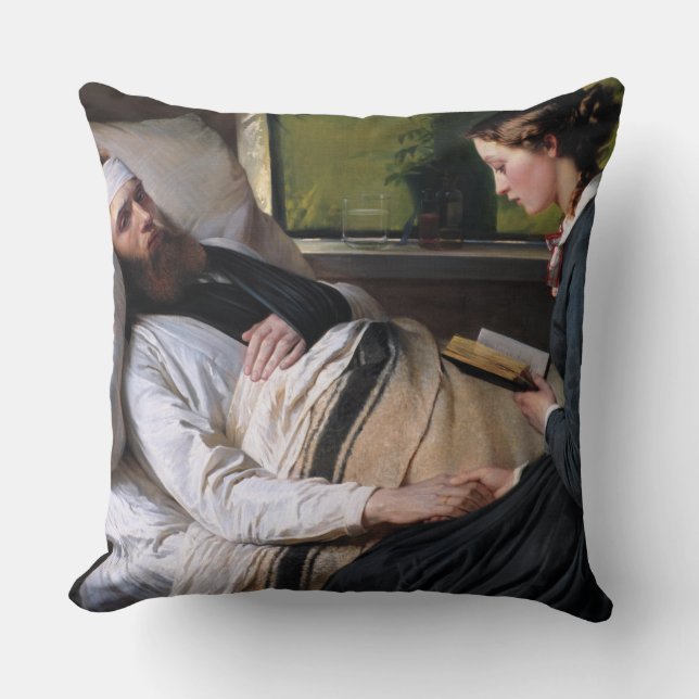 Coussin A Wounded Danish Soldier by Elisabeth Baumann (Recto)