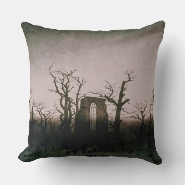 Coussin Abbaye dans Oakwood, 1810 (Recto)