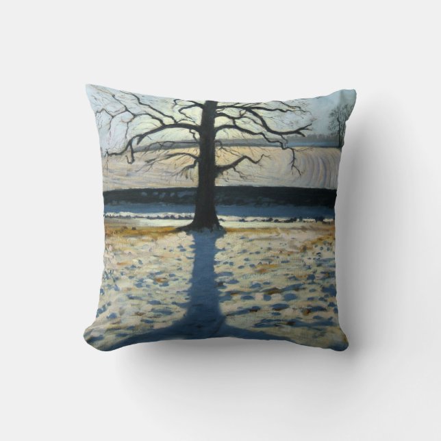 Coussin Abbaye Derbyshire de Calke d'arbre et d'ombre (Recto)