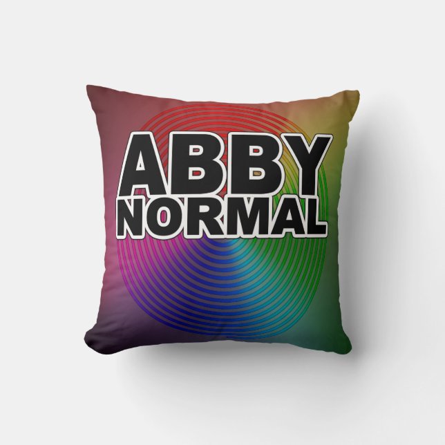 Coussin Abby anormal Normale Couleur Varangé Fou Spiral Fo (Recto)