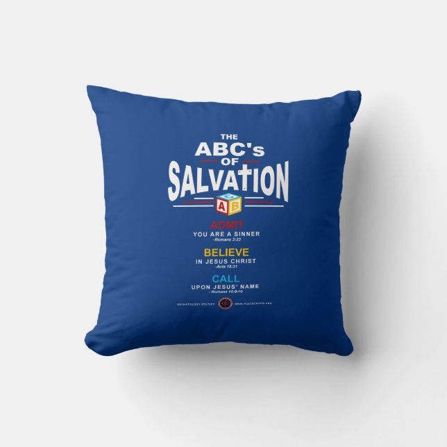 Coussin ABC du salut (Recto)