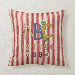 Coussin ABC et carreau de MoJo d'enfants de nombres