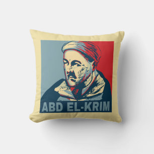 Coussin Abd el-Krim Rif Leader Hope Style Abdelkarim
