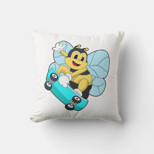 Coussin Abee comme patineur avec skateboard
