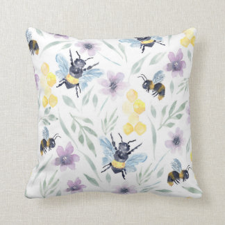 Coussin Abeille aquarelle Motif
