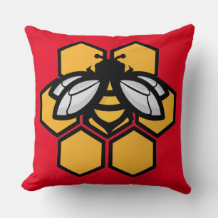 Coussin abeille dans une ruche