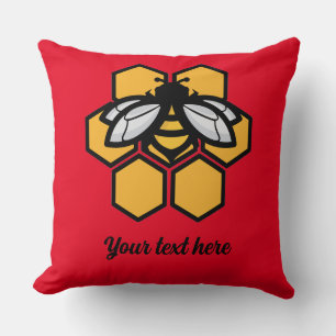 Coussin abeille dans une ruche