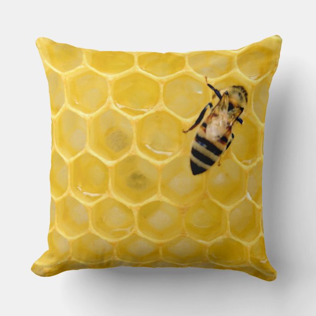 Coussin abeille et nid d'abeille (Recto)