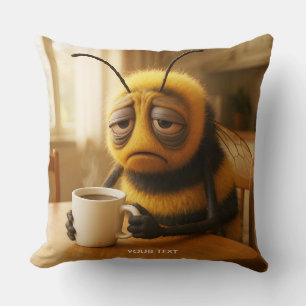 Coussin Abeille Fantastique Mignonne Très Fatiguée