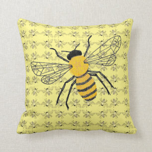 Coussin Abeille géométrique