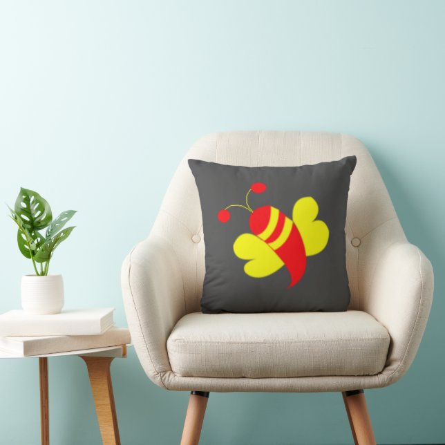 Coussin Abeille Miel Abeille Bourdon  (Chaise)