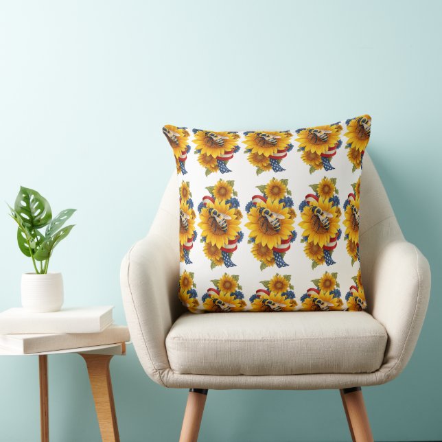 Coussin Abeille Patriotique (Chaise)