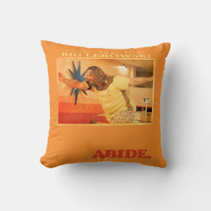 Coussin "Abide" The Big Lebowski Bowling Graphic