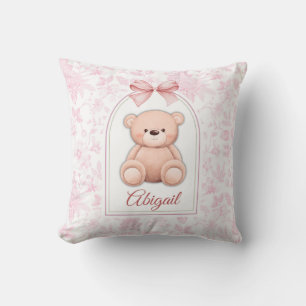 Coussin Abigail   Conception personnalisée d'ours en peluc