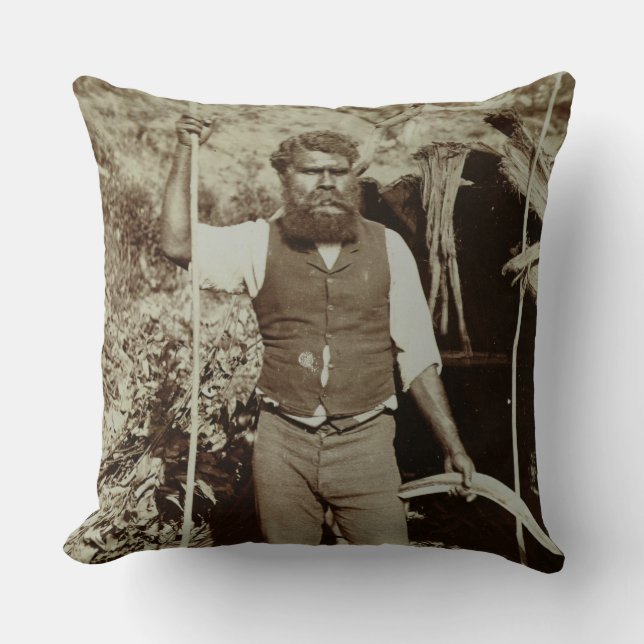 Coussin Aborigène avec un boomerang, c.1860s (photo de (Recto)