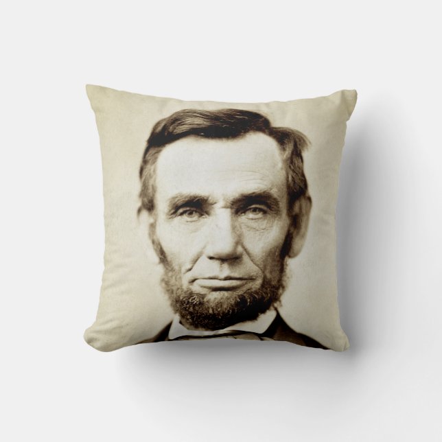 Coussin Abraham Lincoln - Abe honnête (Recto)