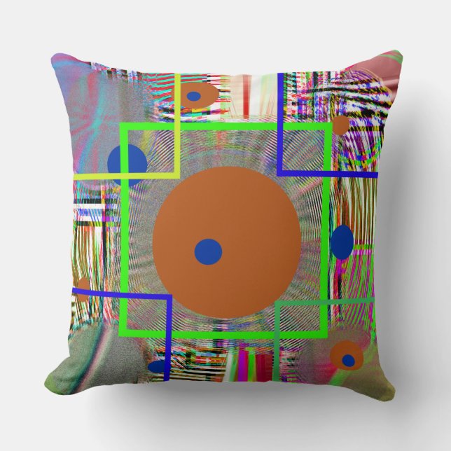 Coussin Abrégé moderne :  Pays Digital, art populaire (Recto)