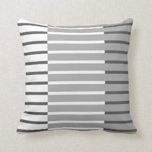 Coussin Abrégé sur conception d'art de rayures de cru de