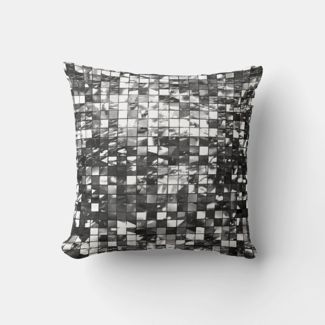 Coussin Abrégé sur effet de mosaïque de miroir (Recto)