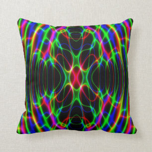 Coussin Abrégé sur psychédélique lumière laser au né