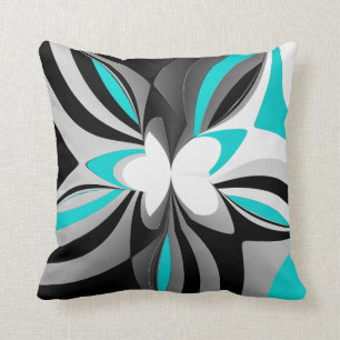 Coussin abrégé sur sauvage aqua