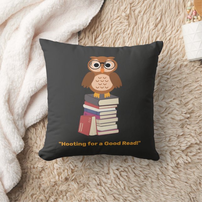Coussin "Abri pour une bonne lecture !" Référencement (Couverture)