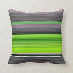 Coussin Abstract #1: Lime and grey