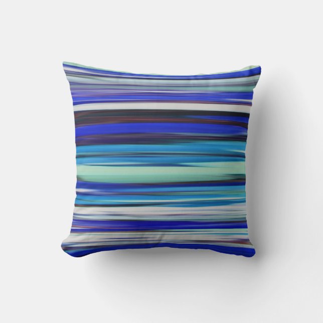 Coussin Abstract #2: Blue blur (Recto)